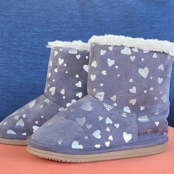 Gymboree Cozy Heart Boots Toddler size 7 - Picture 1 of 5